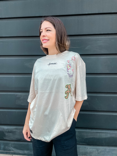 CAMISETA OVERSIZED NEW AESTHETIC OFF WHITE ( 6757 ) APPROVE