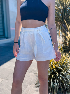 SHORTS TECIDO HAITI FEM OFF WHITE ( HYBM04002422 ) HURLEY YC - comprar online