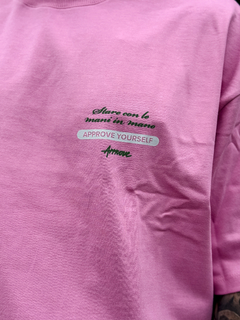 CAMISETA HUGE APPROVE ESTATE ITALIANA ROSA ( 7478 ) APPROVE - loja online