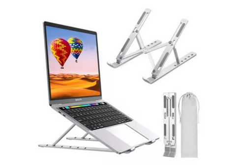 Suporte Notebook Aluminio Ajustável Dobrável Antiderrapante