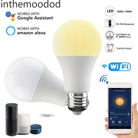 Lampada Smart Branca Wifi 15w Alexa/Google