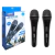 Microfone Com Fio Duplo Profissional Knup KP-M0015