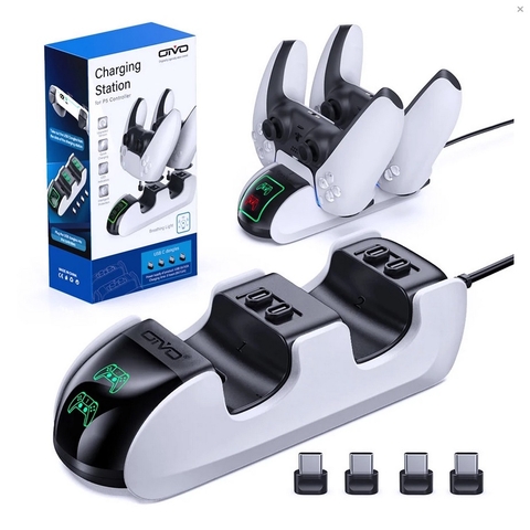 Base Carregamento Controle Ps5 Duplo Oivo LV-P5207