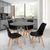 Silla Tulip Negra Set X4 - tienda online