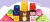 set de 10 bloques blanditos animales