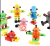 robot articulado de madera varios colores - comprar online