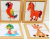 rompecabezas madera maderactico laminado 4 piezas animales