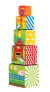 torre de 5 cubos vocales con rompecabezas de granja - comprar online