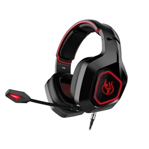 Headset Gamer USB Kross Dekmos Preto e Vermelho KE-HS155