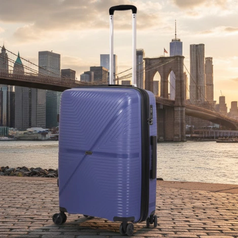 VALIJA CABINA 20 PULG. RIGIDA CARRY ON AZUL AERO ELF