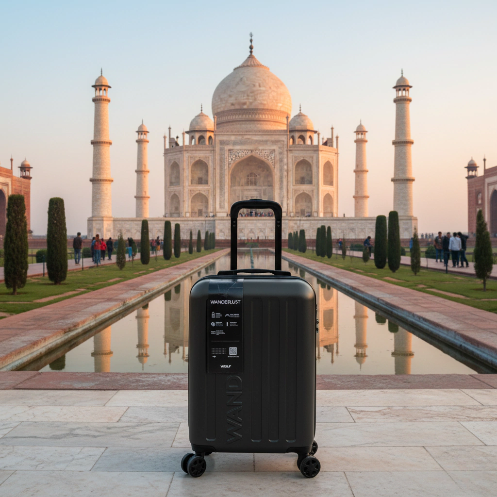 VALIJA CABINA 20 PULG. RIGIDA CARRY ON ABS NEGRA WANDERLUST