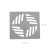 GRELHA QUADRADA 9,4X9,4CM EM ABS CROMADO ASTRA - comprar online