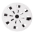 GRELHA REDONDA COM DIÂMETRO DE 9,7CM E ANTI-INSETO EM PVC BRANCO ASTRA