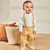 Conjunto body camisa e calça jeans com suspensório - Charming Baby roupas e acessórios infantis