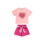 Conjunto blusa em meia malha e short em moletom na internet