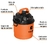 Aspiradora de sólidos y líquidos de 3 gal, plástica, Truper - comprar online