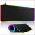 Mouse pad para gamer, mouse rápido, led, 7 linhas rgb, 300mm x 800mm