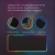 Mouse pad para gamer, mouse rápido, led, 7 linhas rgb, 300mm x 800mm na internet