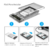 Case Hd Externo 2.5 Notebook Usb 3.0 compativel Ps4 Xbox One Pc 6gbps - comprar online