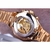 Vencedor Mecânico Sport Design Bezel Relógio Dourado Relógios Masculinos Top - GUARDEI