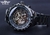 Vencedor Mecânico Sport Design Bezel Relógio Dourado Relógios Masculinos Top - GUARDEI