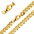 ASONSTEEL Colar de Cadeia Longa Cuba Link Neck Chain Básico Punk Cor Dourada A? na internet