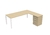 Imagen de Extensión con cajonera pedestal 4 cajones