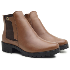 BOTA FEMININA POMPÉIA EM COURO SOFT - 3060