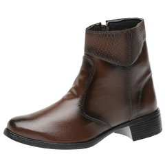 BOTA BOTINHA FEMININA SLZ CANO CURTO OUTONO INVERNO COM ZIPER