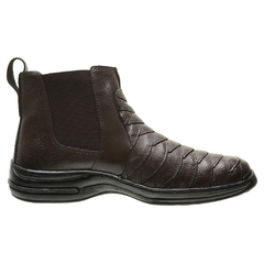 Botina Conforto Masculina Escamada em Couro Bovino Legítimo - comprar online