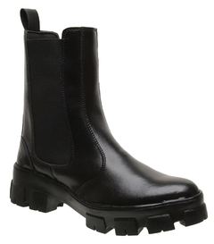 Bota Coturno Feminino Cano Medio Sola Tratorada - comprar online