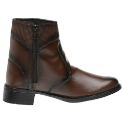 Imagem do BOTA BOTINHA FEMININA SLZ CANO CURTO OUTONO INVERNO COM ZIPER