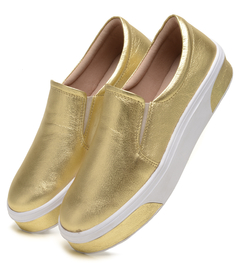 SLIP ON FEMININO MANU EM COURO SOFT 16204 - loja online