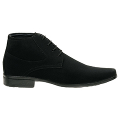 Sapato Bota Social Masculina em Couro Ecológico, - B&A Shoes