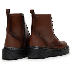 Bota Coturno Freeport Capuccino De Amarrar