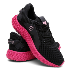 Tênis Sport FLEXFEM Feminino Preto/Rosa