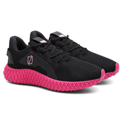 Tênis Sport FLEXFEM Feminino Preto/Rosa - comprar online