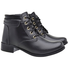 Coturno Curto Fechamento Em Atacador - B&A Shoes