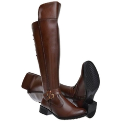 Bota Over The Knee Dona Beja Cano Alto Com Regulagem