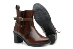 Bota Coturno Feminino Blogueira Lana Com Fivela Ajustável - comprar online