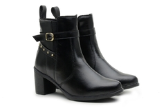 Bota Coturno Feminino Blogueira Lana Com Fivela Ajustável - loja online