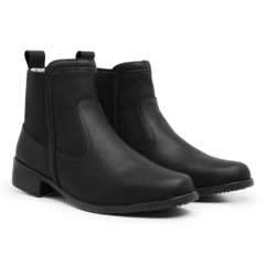 Coturno Feminino Preto Chelsea Com Elástico na internet