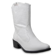 Imagem do Bota Texana Ana Caste Tendência da Moda Metalizado