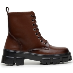 Bota Coturno Feminino Cano Alto Preto