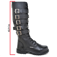 BOTA COTURNO FULGORE CANO ALTO 5 FIVELAS PUNK ROCK SONG UNISSEX na internet