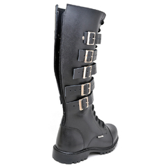 BOTA COTURNO FULGORE CANO ALTO 5 FIVELAS PUNK ROCK SONG UNISSEX - B&A Shoes