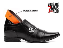 Sapato Social Masculino Aumenta 7CM Preto - 6503 - comprar online