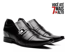 Sapato Social Masculino Aumenta 7CM Preto - 6503 - B&A Shoes