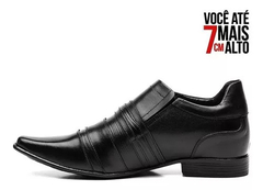 Sapato Social Masculino Aumenta 7CM Preto - 6503 - loja online