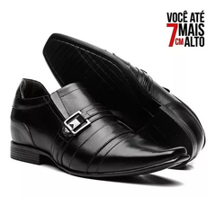 Sapato Social Masculino Aumenta 7CM Preto - 6503 na internet